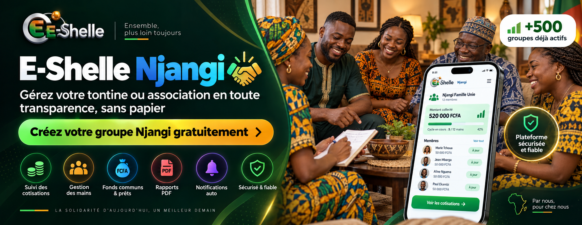 e-shelle njangui gerer les reunions